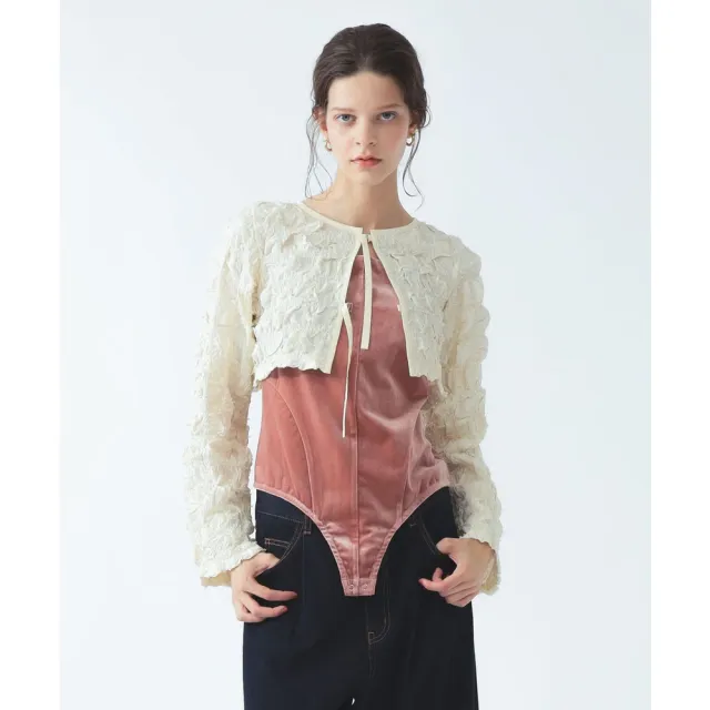 【BEAMS】官方旗艦館 Ray BEAMS / 女裝 縮皺 波列羅上衣