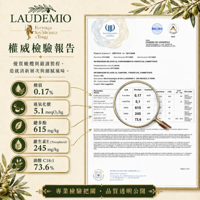 【Laudemio】森米西爾 小騎士 特級冷壓初榨橄欖油250ml+Acetara巴薩米克醋三星黃標250ml 油醋組雙11