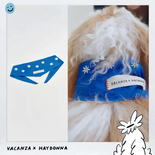 【vacanza】─ Haydonna 系列｜花花 人寵兩用領巾 (髮飾 情人節禮物 生日禮物)