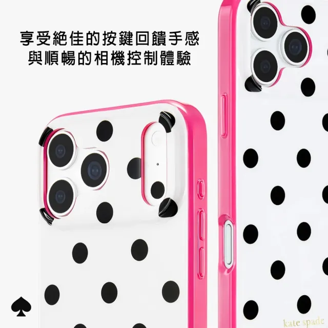 【KATE SPADE】iPhone 18系列 精品磁吸防摔手機殼 粉漾點點