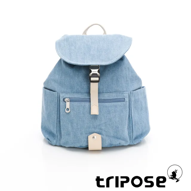【tripose】MEMENTO竹節丹寧微旅後背包-小-水藍
