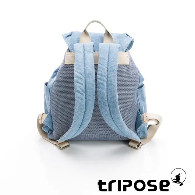 【tripose】MEMENTO竹節丹寧微旅後背包-小-水藍