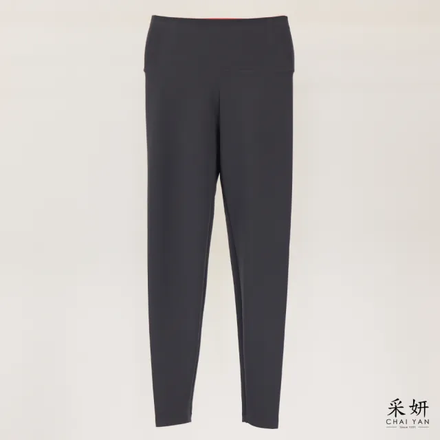 【CHAI YAN 采妍】刷絨窄管緊身瘦瘦塑腿褲(秋冬女裝/中大尺碼/瑜珈褲/休閒褲/緊身褲/運動褲)
