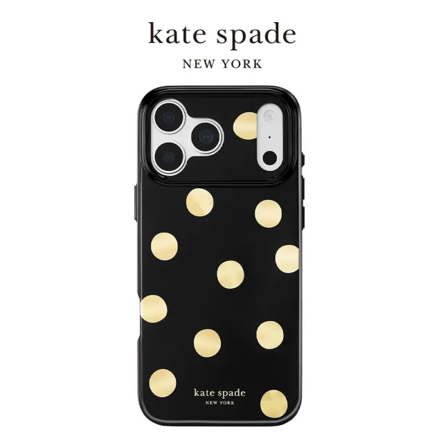 【KATE SPADE】iPhone 18系列 精品磁吸防摔手機殼 金屬點點