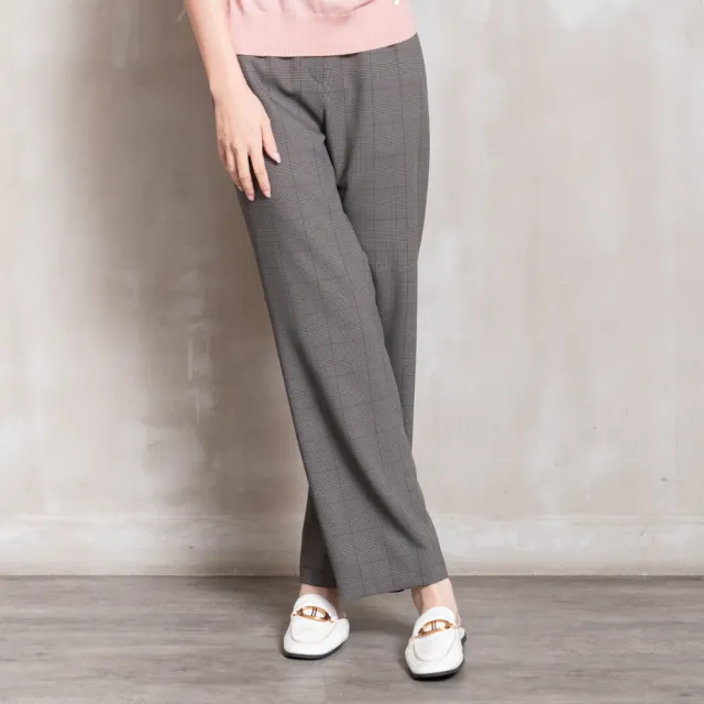 【perng yuh 芃諭名品】倫敦霧影 細格紋 直筒褲(2026 AW Collection|5C秋冬新品上市)