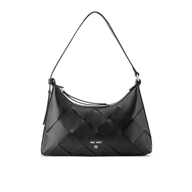 【NINE WEST】KITRA  編織造型肩背包-黑色(577172)