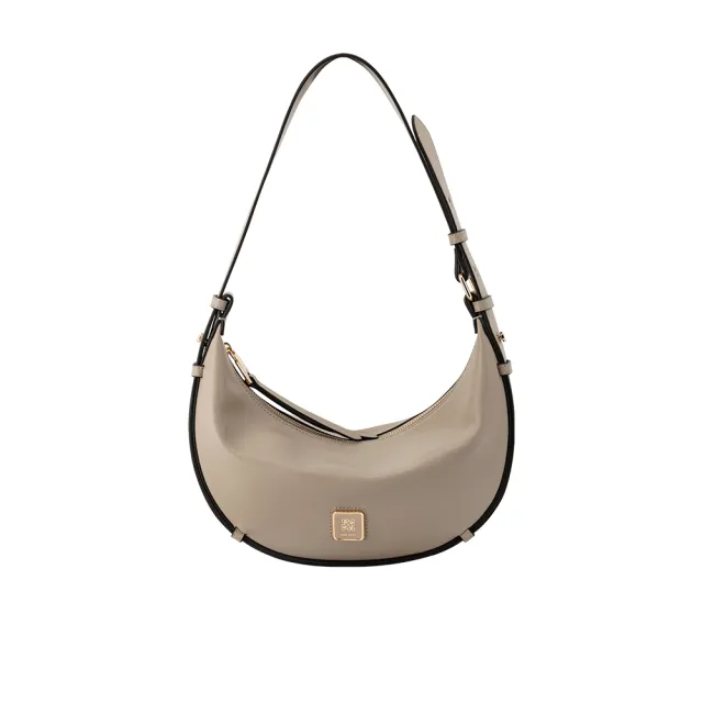 【NINE WEST】LARAMIE 彎月斜背包 肩背包-奶茶色(566773)