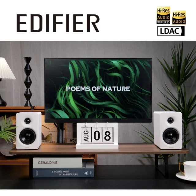 【EDIFIER】M60 2.0藍牙喇叭 + X5 PRO 主動降噪真無線耳機（IP55 防塵防水藍牙耳機｜專屬APP）