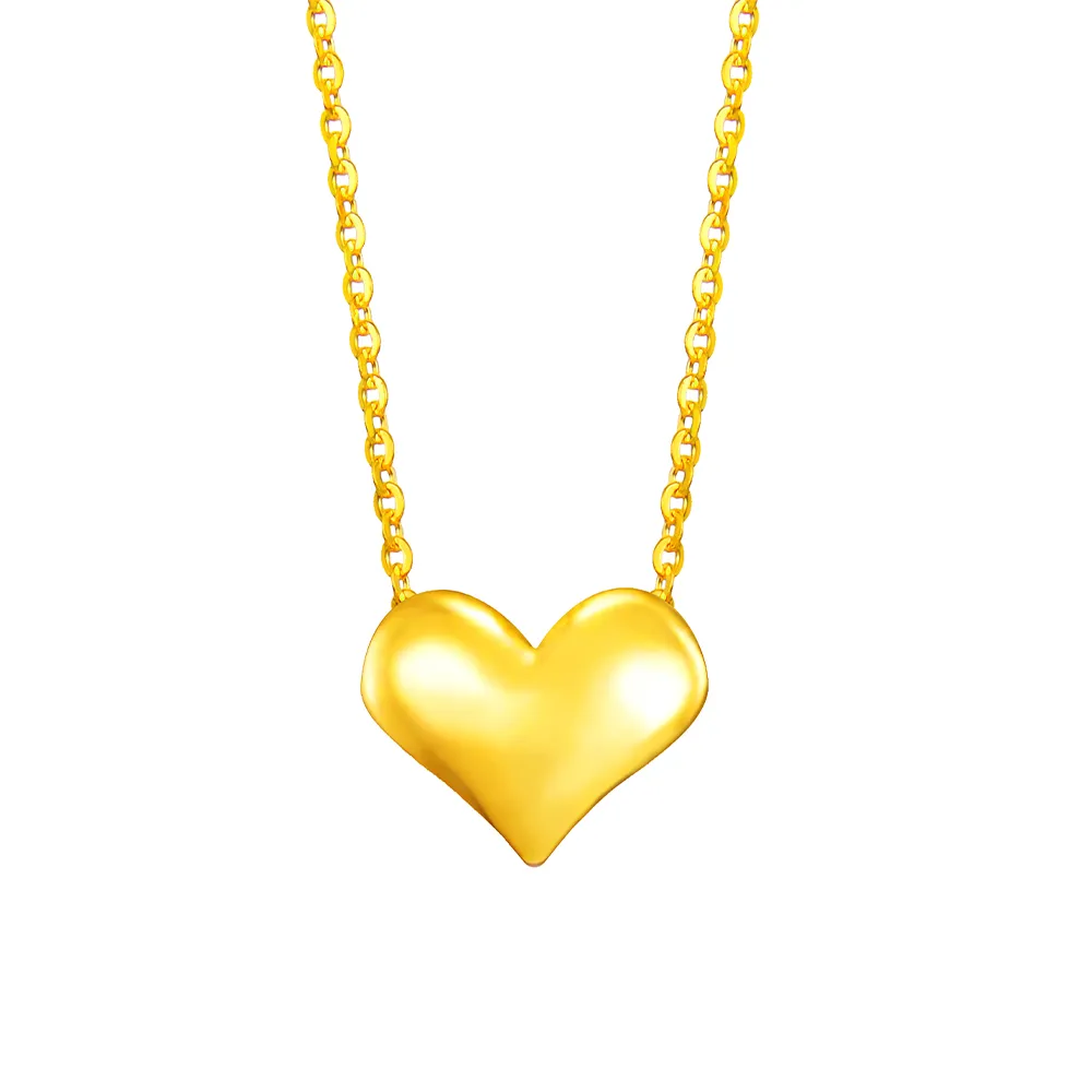 【Just Gold 鎮金店】金戀 黃金項鍊(網路限定)
