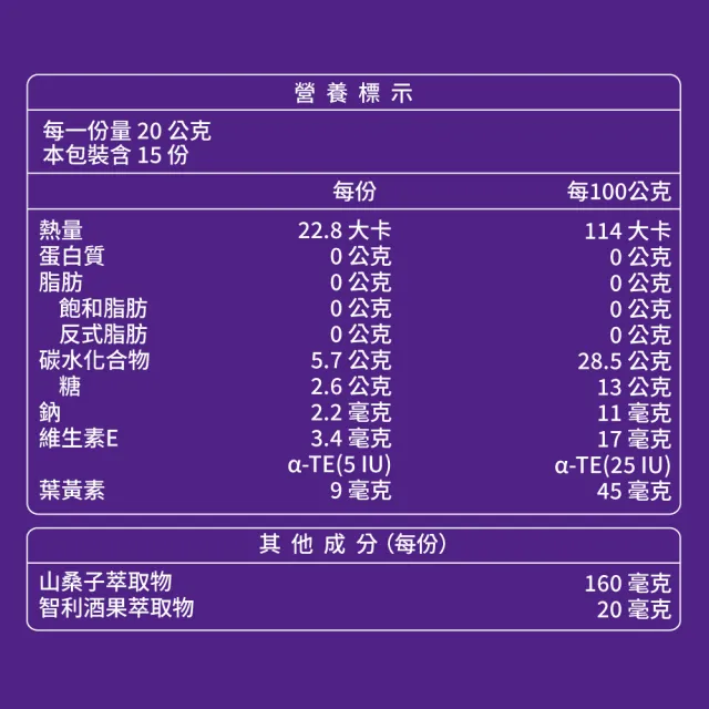 【大研生醫】頂級葉黃素山桑子機能凍4入(共60條.陳美鳳代言-添加山桑子160mg.智利酒果)