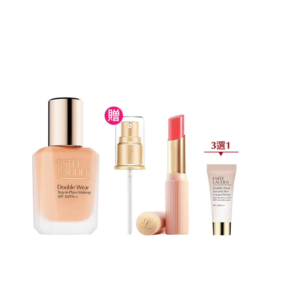 【Estee Lauder 雅詩蘭黛】粉持久極致完美持妝粉底SPF10/PA++30ml(新版粉持久/週年慶限定組)