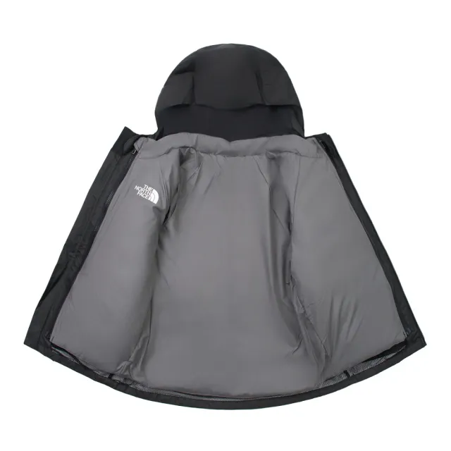 【The North Face 官方旗艦】北面兒童黑色DRYVENT防水連帽三合一外套｜8CUSJK3