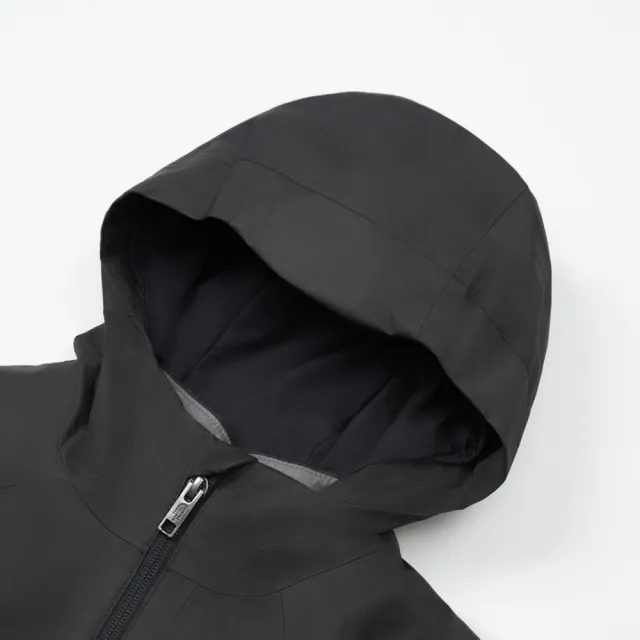 【The North Face 官方旗艦】北面兒童黑色DRYVENT防水連帽三合一外套｜8CUSJK3