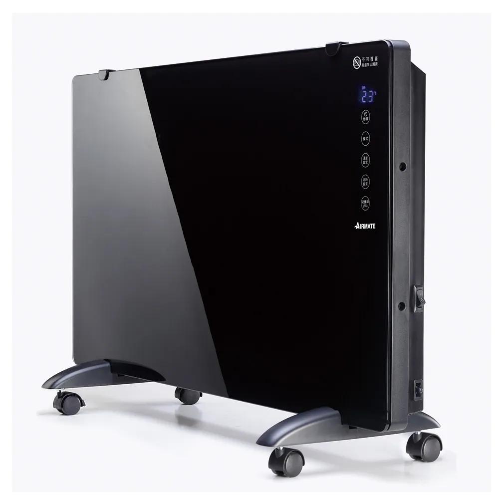 【AIRMATE 艾美特】24hr快速出貨-居浴兩用對流式電暖器HC12102R(鏡面3檔可壁掛)