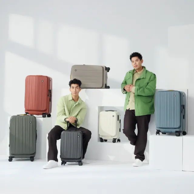 【SWISS STYLE】新升級 20+26+29吋超值大全配 BERMAS FIT 雙開式 內建秤重手把 日本煞車行李箱
