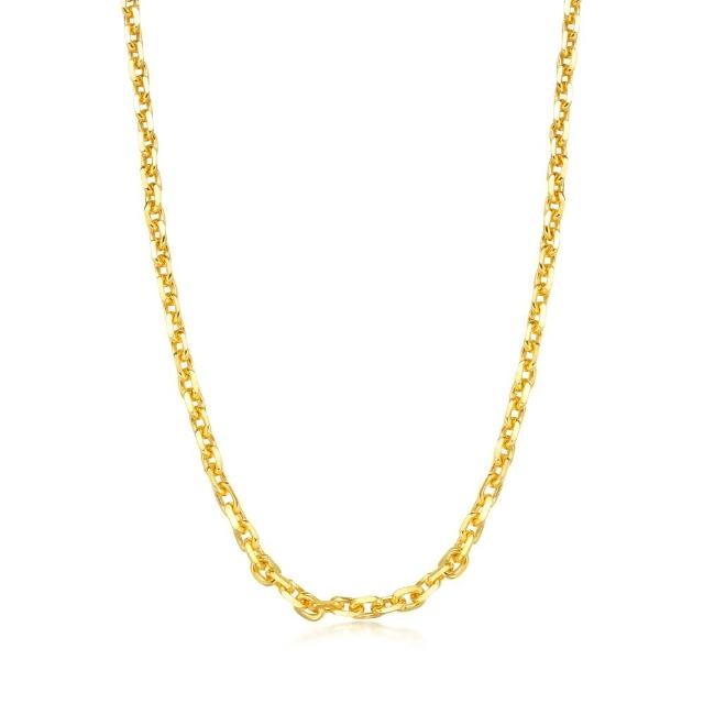 【點睛品】萬字 機織素鍊 黃金項鍊40cm_計價黃金