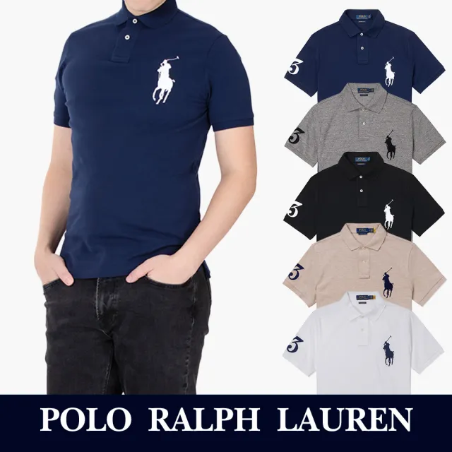 【RALPH LAUREN】RL POLO 經典爆款刺繡大馬短袖POLO衫 上衣-多色選(平輸品/春夏舒適)