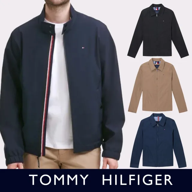【TOMMY HILFIGER】TOMMY 經典印刷小Logo保暖飛行夾克外套 上衣-多色選(平輸品/保暖舒適)