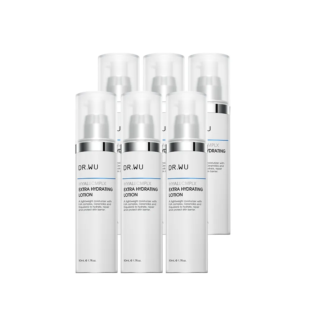 【DR.WU 達爾膚】玻尿酸保濕精華乳50ML(6入組)