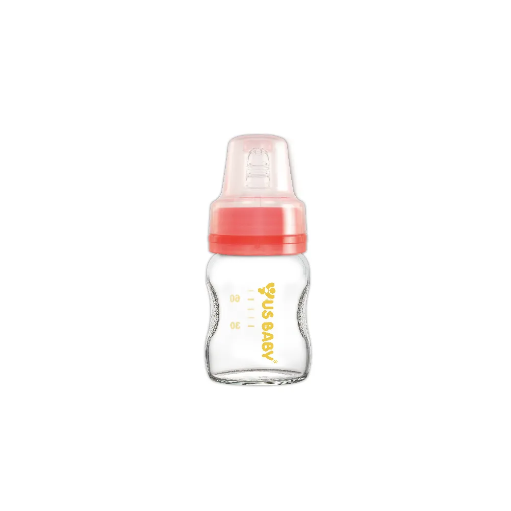 【US BABY 優生】真母感玻璃奶瓶(一般口徑60ml)