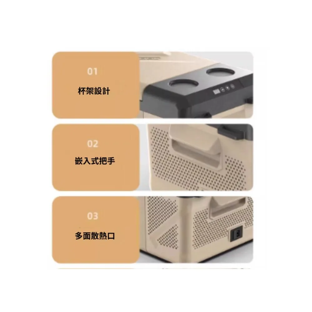 【Alpicool】冰虎 15公升 單槽行動冰箱 車用移動冰箱 露營 壓縮機 冷藏冷凍 沙色限量版 KM15 總代理公司貨