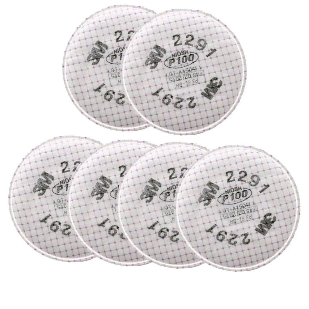 【3M】2291高階P100顆粒物過濾棉(3包/共6片) 適用防毒面具6200 / 6502QL / 7502