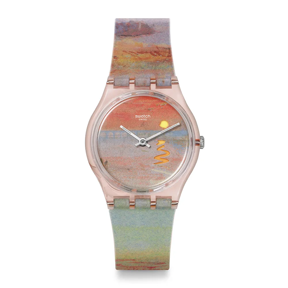 【SWATCH】TURNER‵S SCARLET SUNSET 透納《猩紅日落》/泰德美術館聯名 SO28Z700 (34mm)