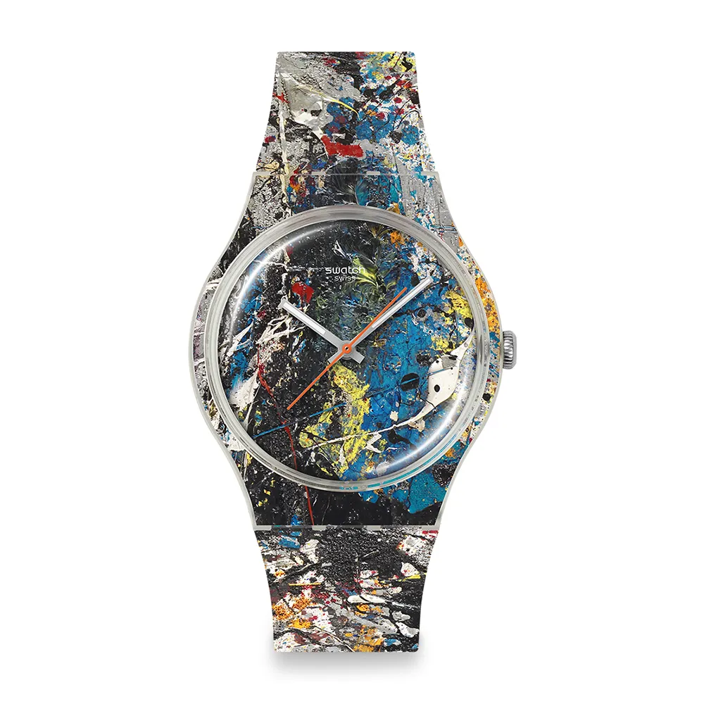 【SWATCH】POLLOCK`S ALCHEMY 波洛克《煉金術》/古根漢美術館聯名 SUOZ366 (41mm)