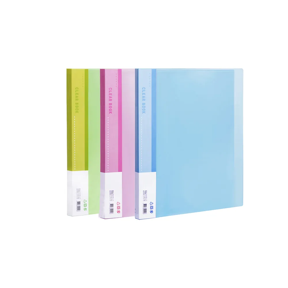 【全勝】A5 果凍色 PP 20張入定本式資料簿-無內穿黃紙(A5/20頁/資料本/資料簿/A520/無穿黃紙)