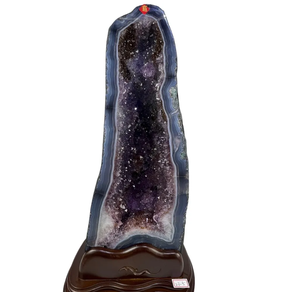 【恬芯晶品】9.08kg巴西紫水晶洞新居財位擺設BS33(紫鈦晶紫水晶洞開運招財招貴人開業財位聖誕節)