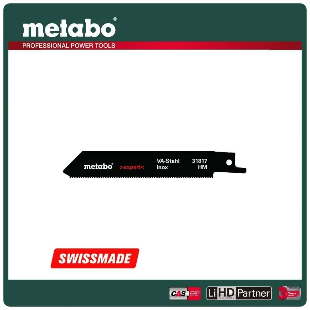 【metabo 美達寶】碳化鎢鋸軍刀鋸片115X1.25mm S522EHM(631817000)