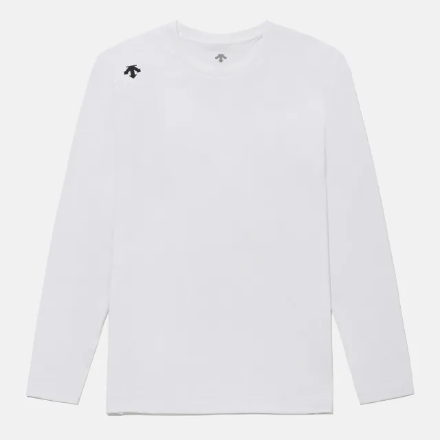 【DESCENTE】長袖上衣 男 快排 [TOUGH] TOUGH LONG SLEEVET-SHIRTS 白 SR323UTL71-WHT0