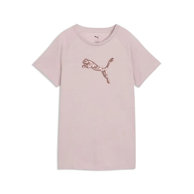 【PUMA】短袖上衣 女 亞規 SEQUINS 粉 69618749
