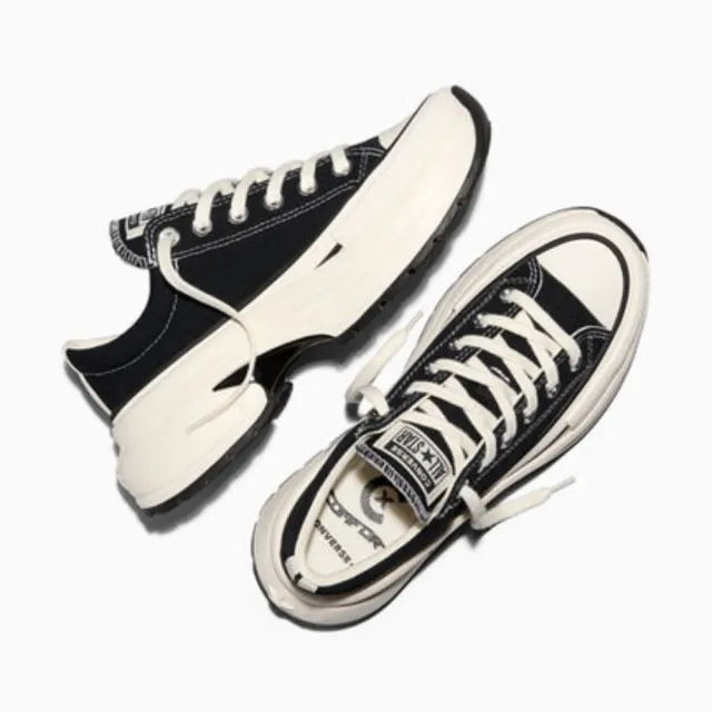 【CONVERSE】休閒鞋 男鞋 女鞋 帆布鞋 運動 低筒 厚底 RUN STAR CRUSH 黑 A18465C
