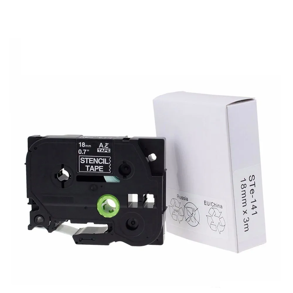 【brother】官方直營 STe-141★原廠電印專用帶18mm(適用:P710BT/P910BT/610BT/P700/P750W/P900W/E550WVP)