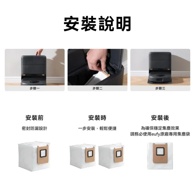 【eufy】E25/E28/E20/C28 掃地機器人基站集塵袋