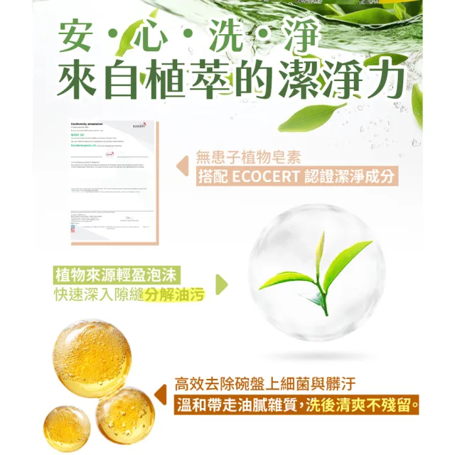 【古寶無患子】1+3入組 神奇檸檬蔬果碗盤洗潔液瓶800gX1瓶+補充包800gX3入(無患子去油污/檸檬淨味因子)
