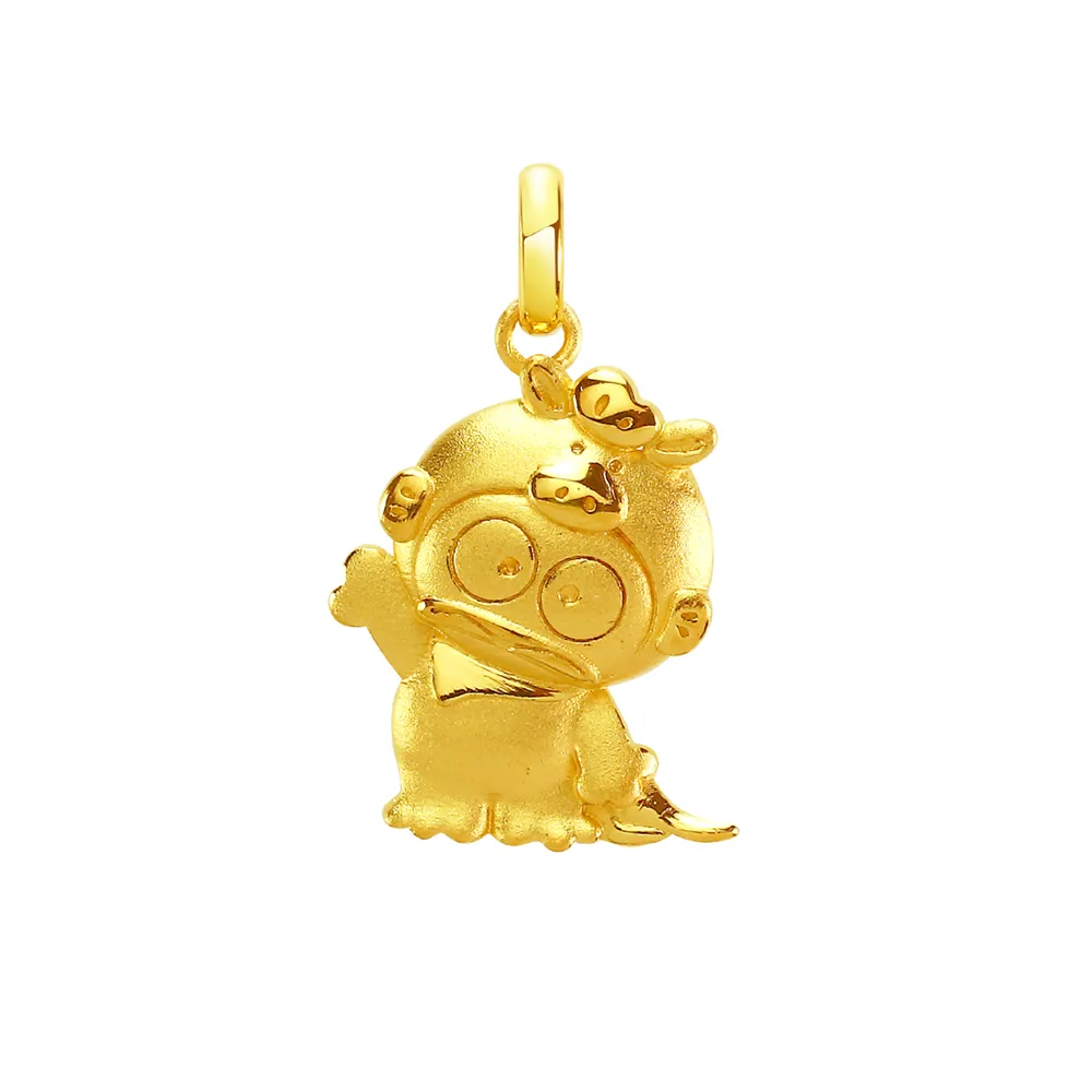 【2sweet 甜蜜約定】人魚漢頓馬年純金墜飾約重0.80錢(甜蜜約定 人魚漢頓金飾)