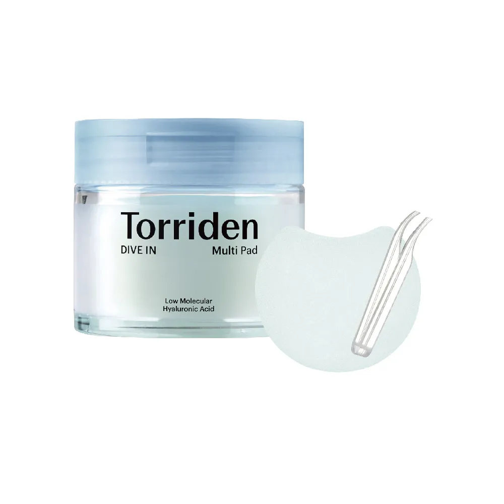 【Torriden 桃瑞丹】官方直營 5D微分子玻尿酸多效保濕棉片 80入(5D複合低分子玻尿酸 輕鬆快速補水精華棉片)