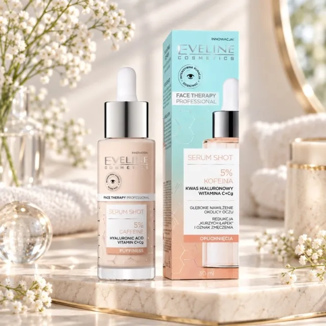 【Eveline Cosmetics】高濃度精華系列 5%複合咖啡因眼周精華 30ml(波蘭原裝)