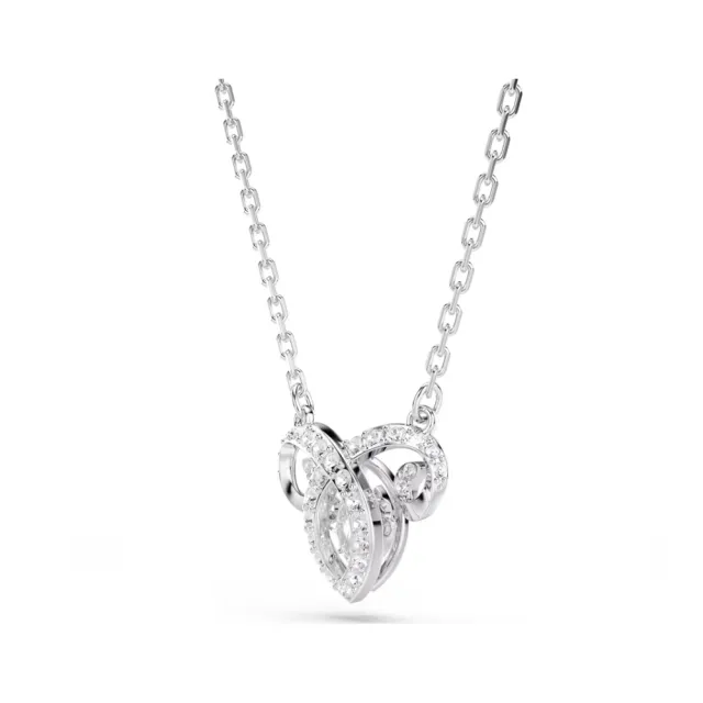 【SWAROVSKI 施華洛世奇】官方直營 十二生肖- 羊年鏈墜 混合式切割 白色 鍍白金色 | 5753322
