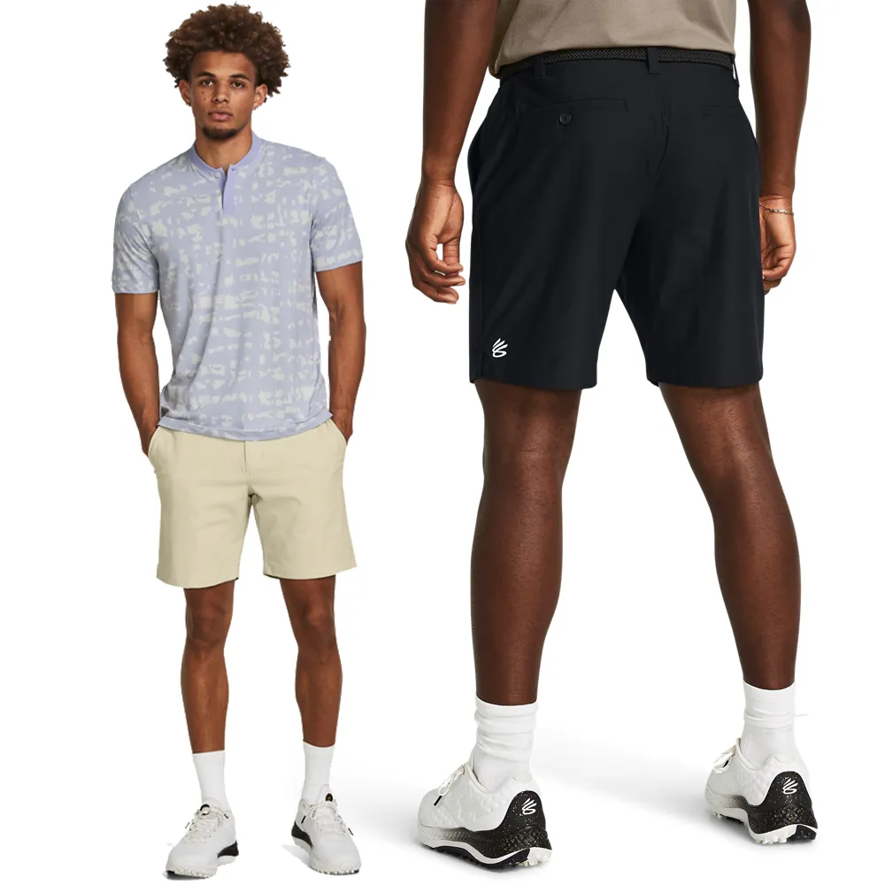 【UNDER ARMOUR】UA99精選 男 Curry Splash 高爾夫短褲_1385956(2色任選)