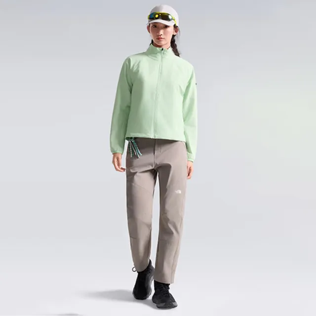 【The North Face】北臉 外套 女 運動立領外套 防潑水 防風 W TEK APPROACH JACKET 綠 NF0A8DFDNLY