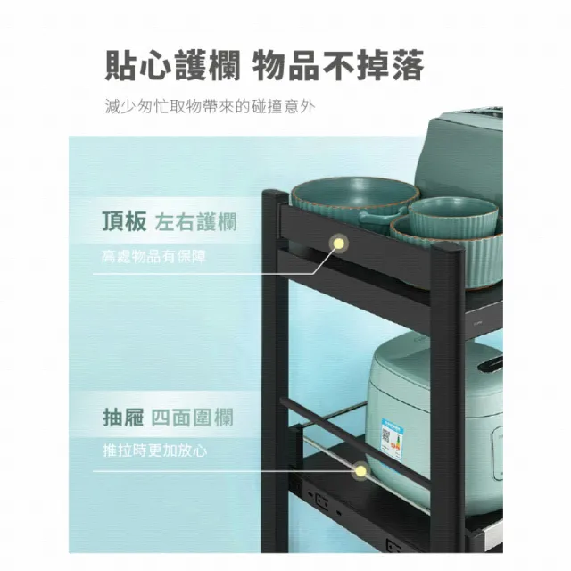 【慢慢家居】五層60寬-廚房可移動置物電器架(鐵架/收納/櫃子/電器櫃/層架/廚房置物架)