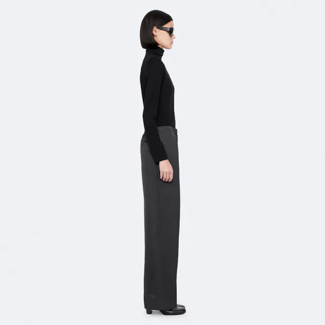 【ALLSAINTS】LEONIE 緞面中腰寬褲 W071TF(寬鬆版型)