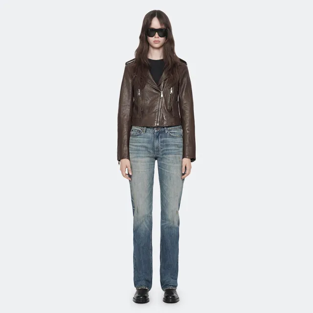 【ALLSAINTS】ERRIE 羊皮流蘇騎士皮衣 W112LF(修身版型)