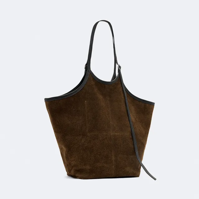 【ALLSAINTS】SILOH 麂皮可調背帶托特包 W408XF