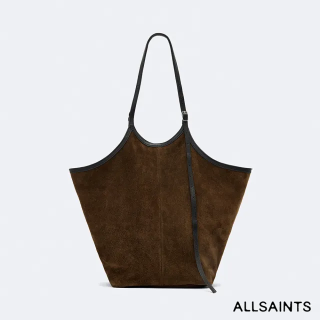 【ALLSAINTS】SILOH 麂皮可調背帶托特包 W408XF