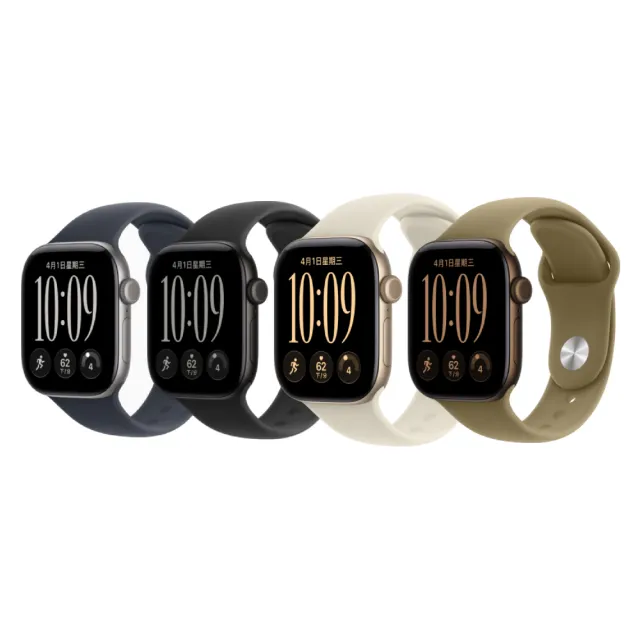 犀牛盾編織錶帶組【Apple】Apple Watch Series 12 GPS 46mm (鋁金屬錶殼搭配運動型錶帶)