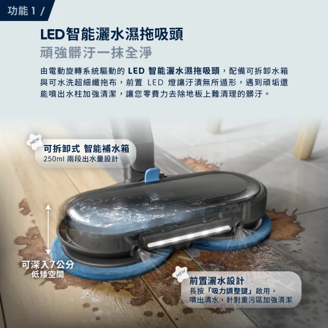 【Electrolux 伊萊克斯】雙11限定 極適家居800系列無線濕拖吸塵器-晨光白(EFP81835S 極淨塔高階版)